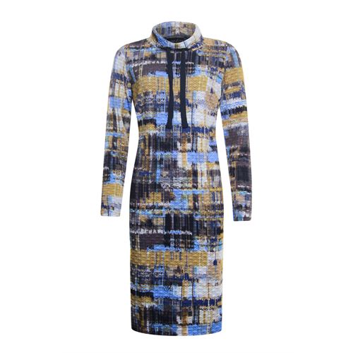 Roberto Sarto ladieswear dresses - dress with stand up collar and ong sleeves. available in size 38,42,44,46,48 (multicolor)