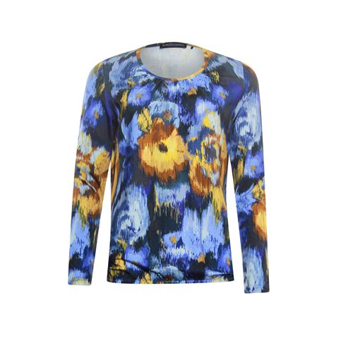 Roberto Sarto ladieswear t-shirts & tops - t-shirt blouson with o-neck and long sleeves. available in size 46 (multicolor)