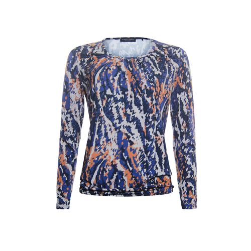 Roberto Sarto ladieswear t-shirts & tops - t-shirt blouson with o-neck and long sleeves. available in size 38,40,42,44,46,48 (multicolor)