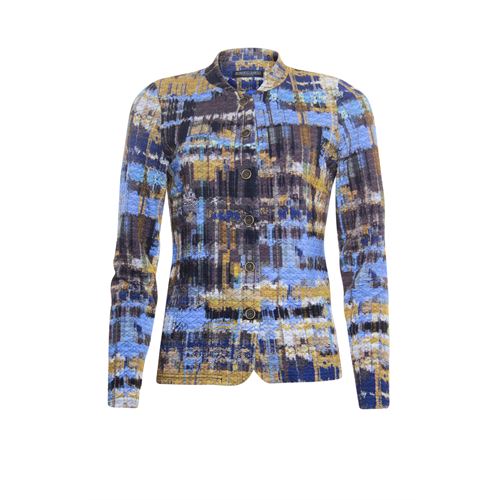 Roberto Sarto ladieswear pullovers & vests - jacket with o-neck and all over print. available in size 38,40,42,44,46,48 (multicolor)