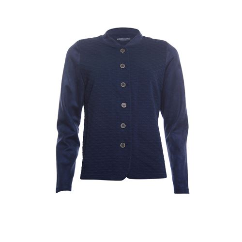 Roberto Sarto dameskleding truien & vesten - jasje met ronde hals. beschikbaar in maat 38,40,42,44,46,48 (blauw)