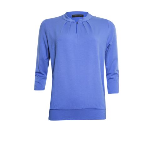 Roberto Sarto dameskleding t-shirts & tops - t-shirt blouson met ronde hals en 3/4 mouwen. beschikbaar in maat 38,40,42,44,46,48 (blauw)