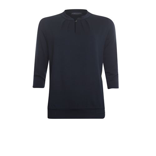 Roberto Sarto dameskleding t-shirts & tops - t-shirt blouson met ronde hals en 3/4 mouwen. beschikbaar in maat 38,42,44,48 (blauw)