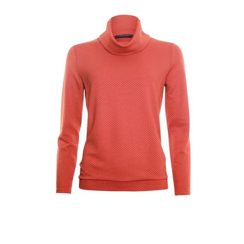 Roberto Sarto dameskleding t-shirts & tops - blouson met hangkol. beschikbaar in maat 38,40,42,44,46,48 (rood)