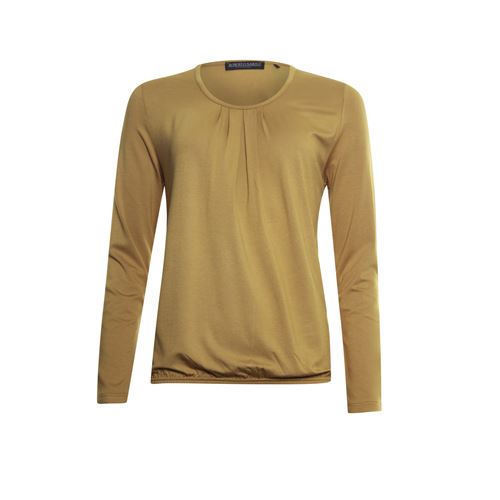 Roberto Sarto dameskleding t-shirts & tops - blouson ronde hals met plooitjes. beschikbaar in maat 38,40,42 (geel)