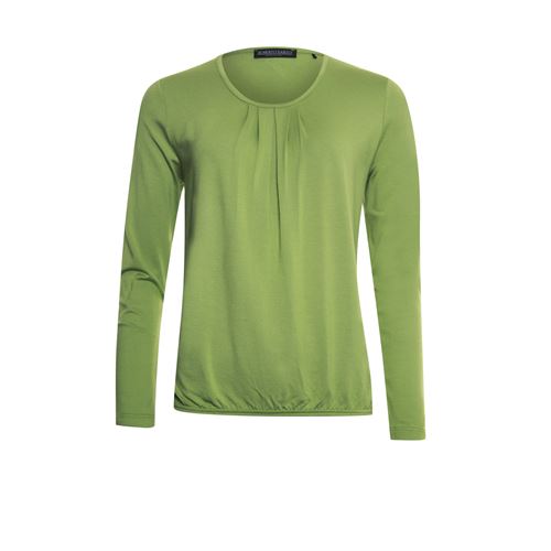 Roberto Sarto dameskleding t-shirts & tops - blouson ronde hals met plooitjes. beschikbaar in maat 40,42 (groen)