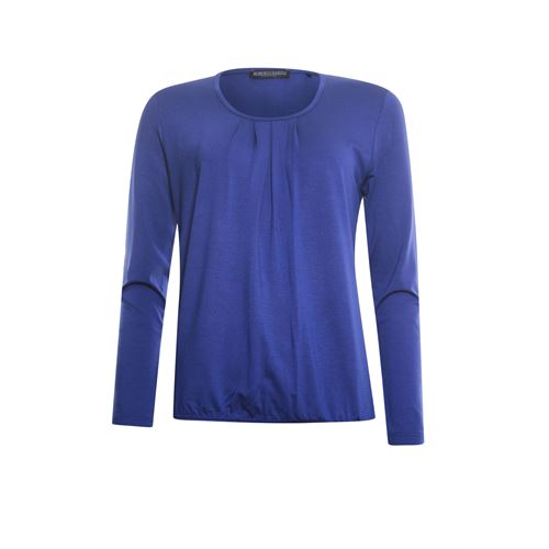 Roberto Sarto ladieswear t-shirts & tops - blouson o-neck with pleats. available in size 40,46,48 (blue)