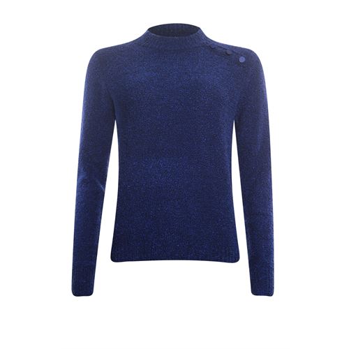 Roberto Sarto ladieswear pullovers & vests - pullover turtle with buttons. available in size  (blue)