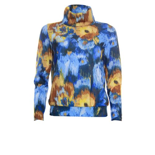Roberto Sarto ladieswear pullovers & vests - pullover rollcollar with all over print. available in size  (multicolor)