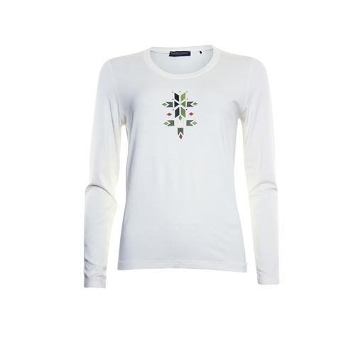 Roberto Sarto dameskleding t-shirts & tops - t-shirt met ronde hals en artwork. beschikbaar in maat 40,44,46 (multicolor)