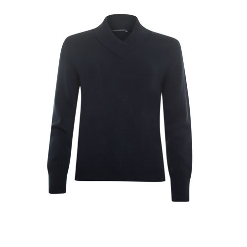 Roberto Sarto ladieswear pullovers & vests - pullover with shawlcollar. available in size  (blue)
