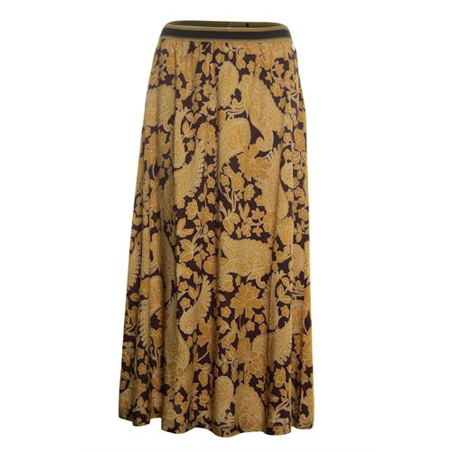 Anotherwoman ladieswear skirts - long skirt flared with all over print. available in size 42,44 (multicolor)
