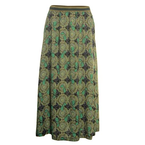 Anotherwoman ladieswear skirts - long skirt flared with all over print. available in size 36,38,46 (multicolor)