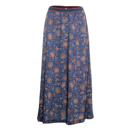 Anotherwoman ladieswear skirts - long skirt flared with all over print. available in size 44 (multicolor)
