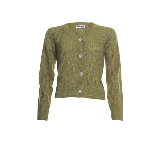 Anotherwoman dameskleding truien & vesten - vestje met v-hals. beschikbaar in maat  (oker)
