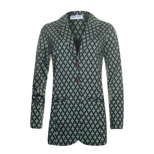 Anotherwoman dameskleding jassen & blazers - lange blazer met allover print. beschikbaar in maat 38,40,42,44 (multicolor)