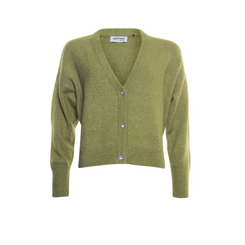 Anotherwoman dameskleding truien & vesten - vestje met v-hals. beschikbaar in maat  (groen)