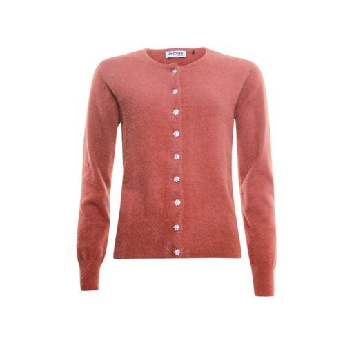Anotherwoman dameskleding truien & vesten - vest met ronde hals. mix  (rood)
