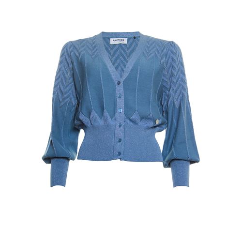 Anotherwoman dameskleding truien & vesten - vest met v-hals. mix  (blauw)