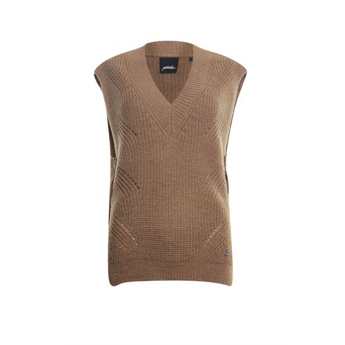 Poools dameskleding truien & vesten - pullover sleeveless. beschikbaar in maat 38,42,44,46 (bruin)