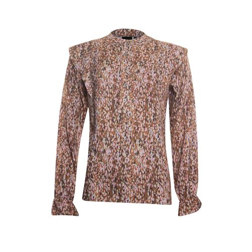 Poools dameskleding blouses & tunieken - blouse ruffles. beschikbaar in maat 36,38,40,42,44,46 (multicolor)