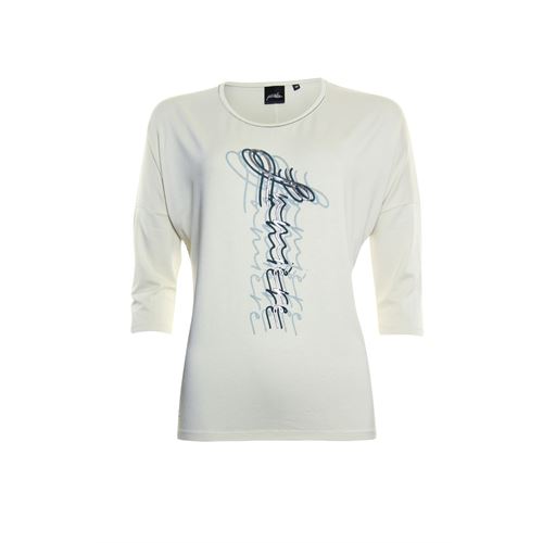 Poools dameskleding t-shirts & tops - t-shirt lumiere. beschikbaar in maat 42,44,46 (ecru)