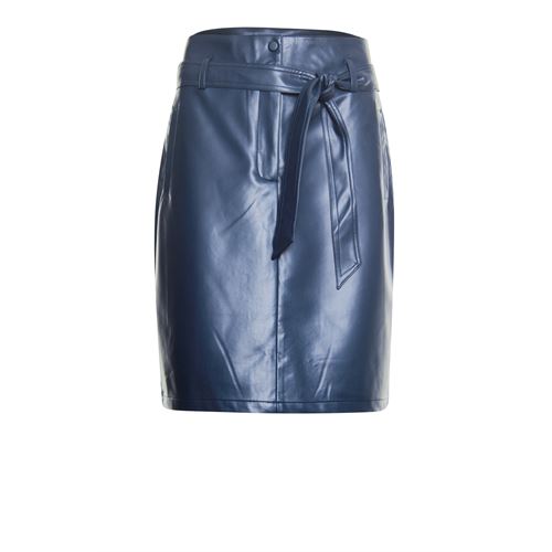 Poools dameskleding rokken - skirt pu. beschikbaar in maat 36,38,40,42,46 (blauw)