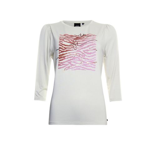 Poools ladieswear t-shirts & tops - t-shirt flock. available in size 36,38,40,42,44,46 (off-white)