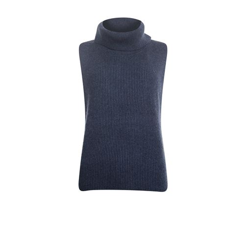 Poools dameskleding truien & vesten - pullover sleeveless. mix 40 (blauw)