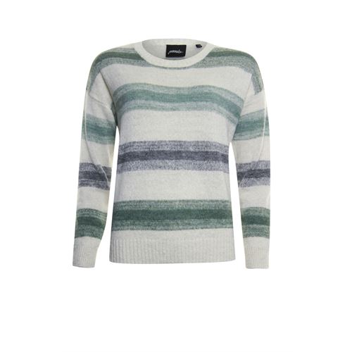 Poools dameskleding truien & vesten - sweater striped. mix 38,40,42,44,46 (ecru)