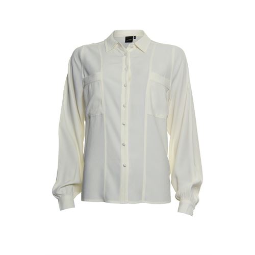 Poools dameskleding blouses & tunieken - blouse pocket. beschikbaar in maat 36,38,42,44,46 (ecru)