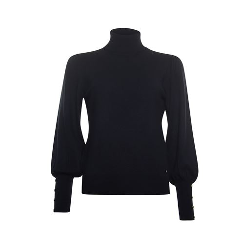 Poools dameskleding truien & vesten - kol pullover. mix  (zwart)