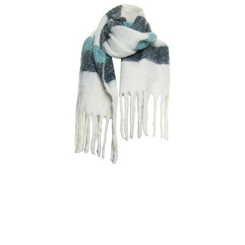Poools dameskleding accessoires - scarf fringes. beschikbaar in maat one size (ecru)