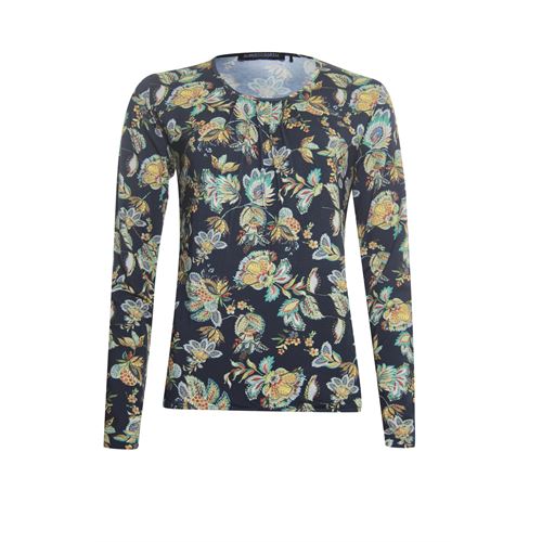 Roberto Sarto ladieswear t-shirts & tops - blouson with o-neck printed. available in size 40,42,46,48 (multicolor)