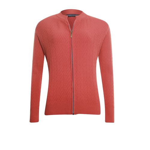 Roberto Sarto ladieswear pullovers & vests - cardigan turtleneck with zipper. available in size 38,40,42,44,46,48 (red)