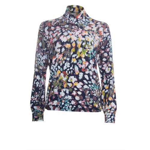 Roberto Sarto ladieswear pullovers & vests - pullover rollcollar printed. available in size 38,42,44,46 (multicolor)
