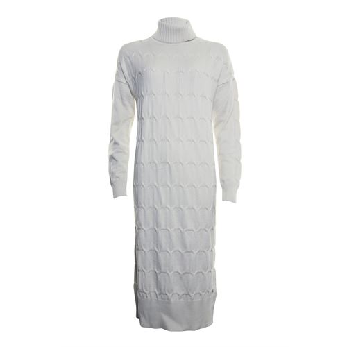 Anotherwoman ladieswear dresses - dress rollcollar knitted with cable. available in size 46 (off-white)