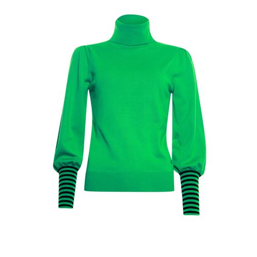 Poools dameskleding truien & vesten - rollcollar pullover. beschikbaar in maat 40,42 (groen)