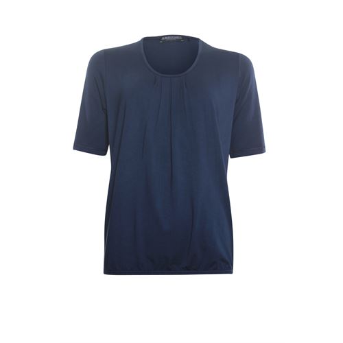 Roberto Sarto dameskleding t-shirts & tops - blouson t-shirt met ronde hals. beschikbaar in maat  (blauw)