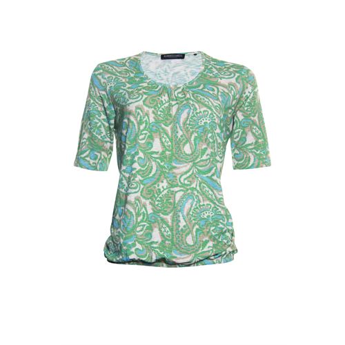 Roberto Sarto dameskleding t-shirts & tops - blouson t-shirt ronde hals. beschikbaar in maat  (multicolor)