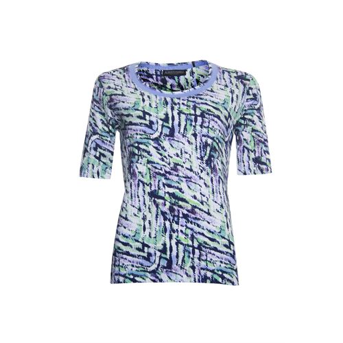Roberto Sarto dameskleding t-shirts & tops - t-shirt ronde hals. beschikbaar in maat  (multicolor)