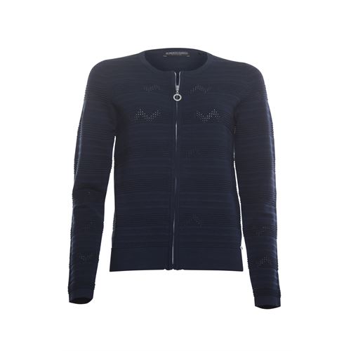 Roberto Sarto ladieswear pullovers & vests - cardigan o-neck with zipper. available in size  (blue)