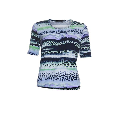 Roberto Sarto dameskleding t-shirts & tops - blouson t-shirt ronde hals. beschikbaar in maat  (multicolor)