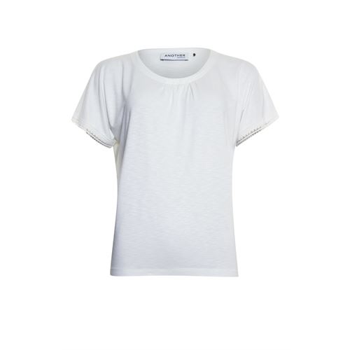 Anotherwoman dameskleding t-shirts & tops - t-shirt ronde hals. mix 38,42 (ecru)