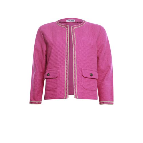 Anotherwoman dameskleding jassen & blazers - jasje ronde hals. beschikbaar in maat 36,38,40,42,44 (roze)
