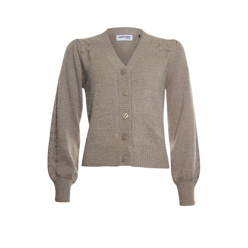 Anotherwoman dameskleding truien & vesten - vest v-hals. beschikbaar in maat  (bruin)