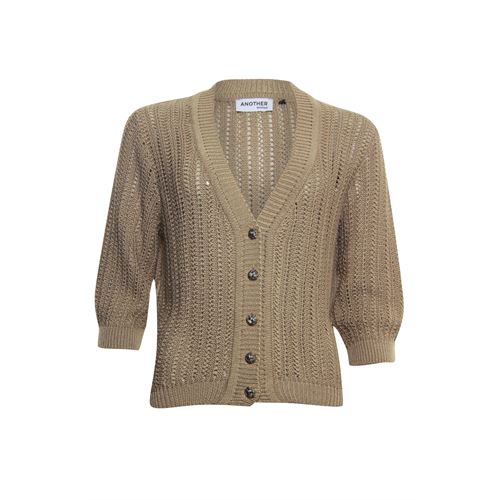 Anotherwoman ladieswear pullovers & vests - cardigan v-neck 3/4 sleeves. available in size 36,38,40,42,44,46 (brown)