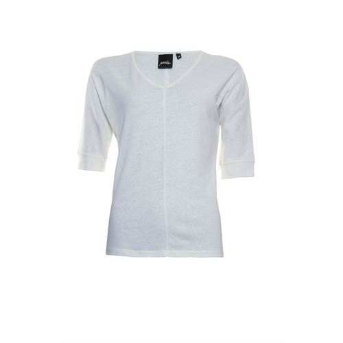Poools dameskleding t-shirts & tops - t-shirt linnen. beschikbaar in maat 36,38,40,44,46 (ecru)