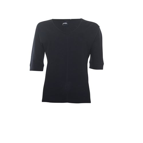 Poools dameskleding t-shirts & tops - t-shirt linnen. beschikbaar in maat 36,38,40 (zwart)