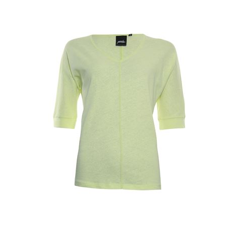 Poools dameskleding t-shirts & tops - t-shirt linnen. beschikbaar in maat 38,40,42,44 (geel)
